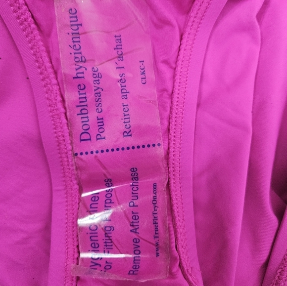 NWT La Blanca Hot Pink Island Goddess Shirred Band Hipster Bikini Bottom Size 10 - Picture 5 of 7